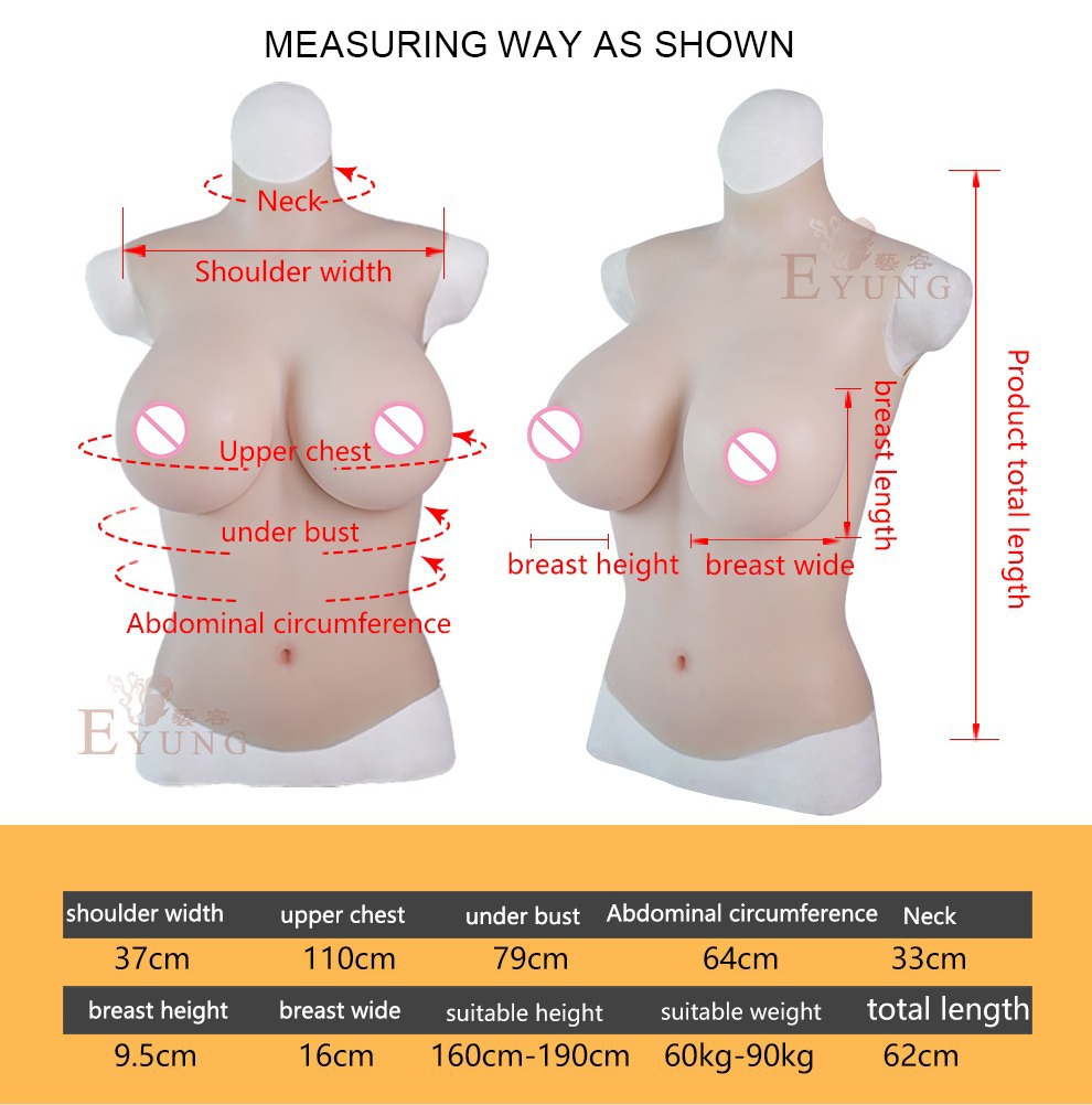 Купить женский торс с жидким силиконом