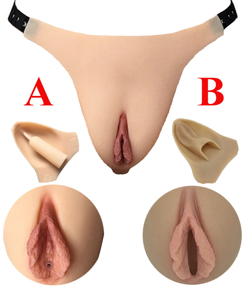 Купить накладную силиконовую женскую вагину