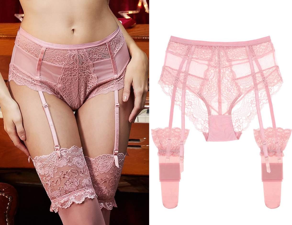 панталоны и чулки с поясом для мужчин