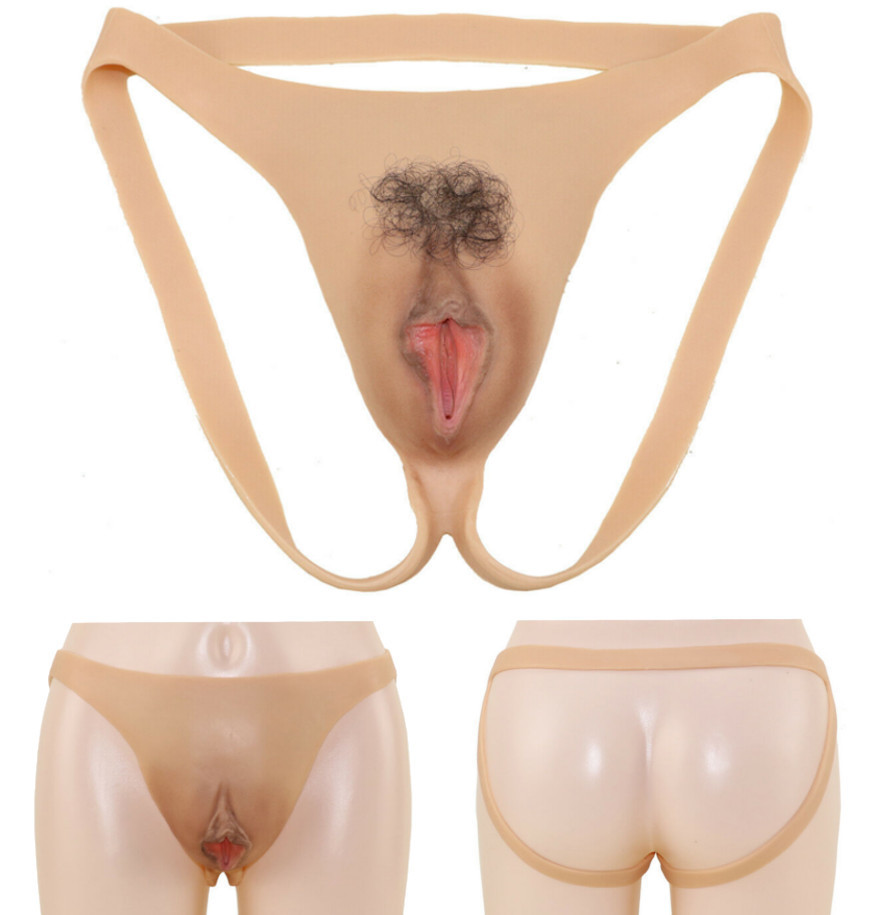 Трусики с вагиной из силикона