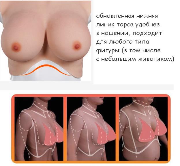 Силиконовый секс торс