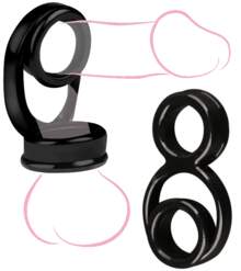 Силиконовая эрекционная насадка на член