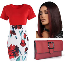 Готовый образ №163: платье, клатч, парик