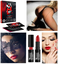 Готовый образ №208: колготки, игра, маска, помада