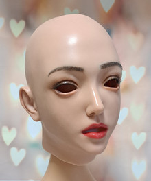 Силиконовая маска девушки "Эмили" (с макияжем)
