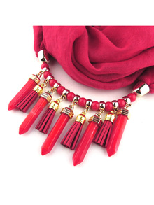 Шарф-колье с подвесками