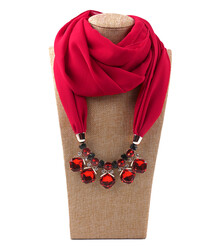 Шарф-колье со стразами 