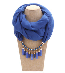 Шарф-колье с подвесками