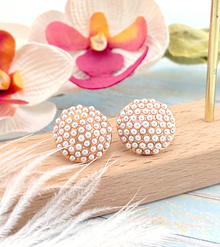 Серьги-гвоздики  "Шарлотта"